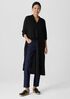 Silk Georgette Crepe Notch Collar Shirtdress