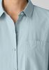 Washed Organic Cotton Poplin Classic Collar Long Shirt