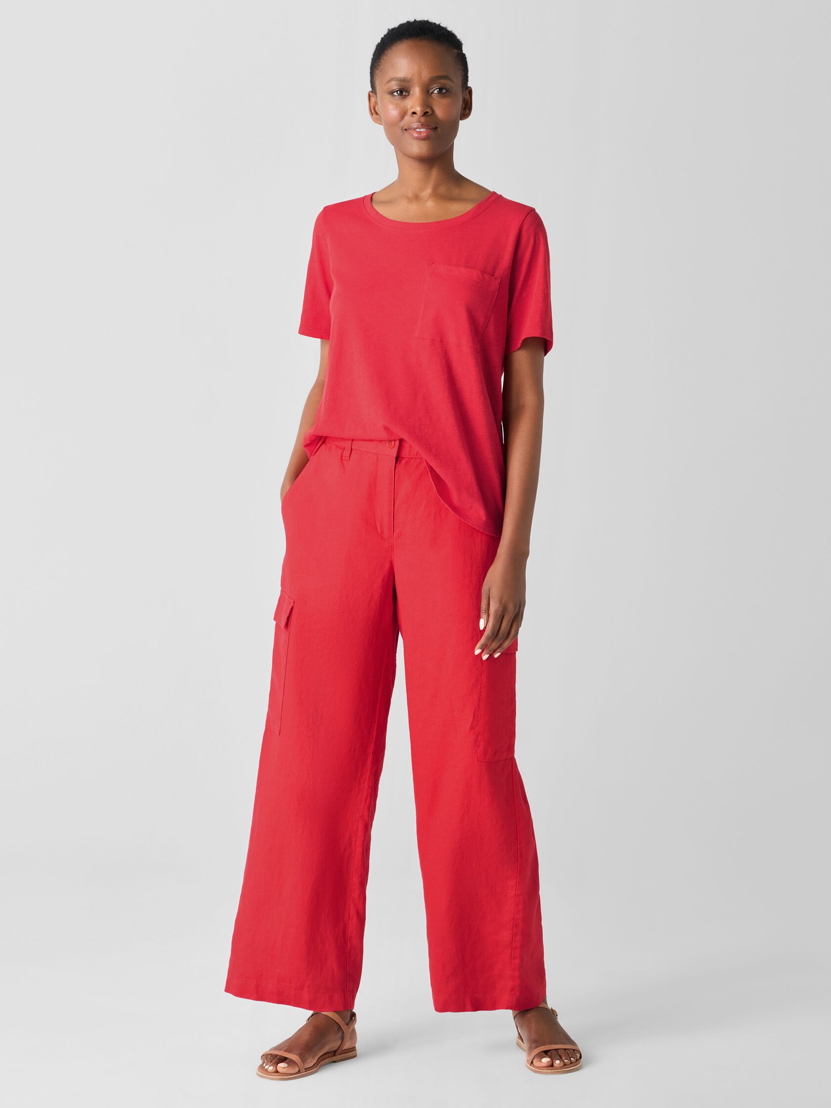 Organic Cotton Slubby Jersey Pocket Tee