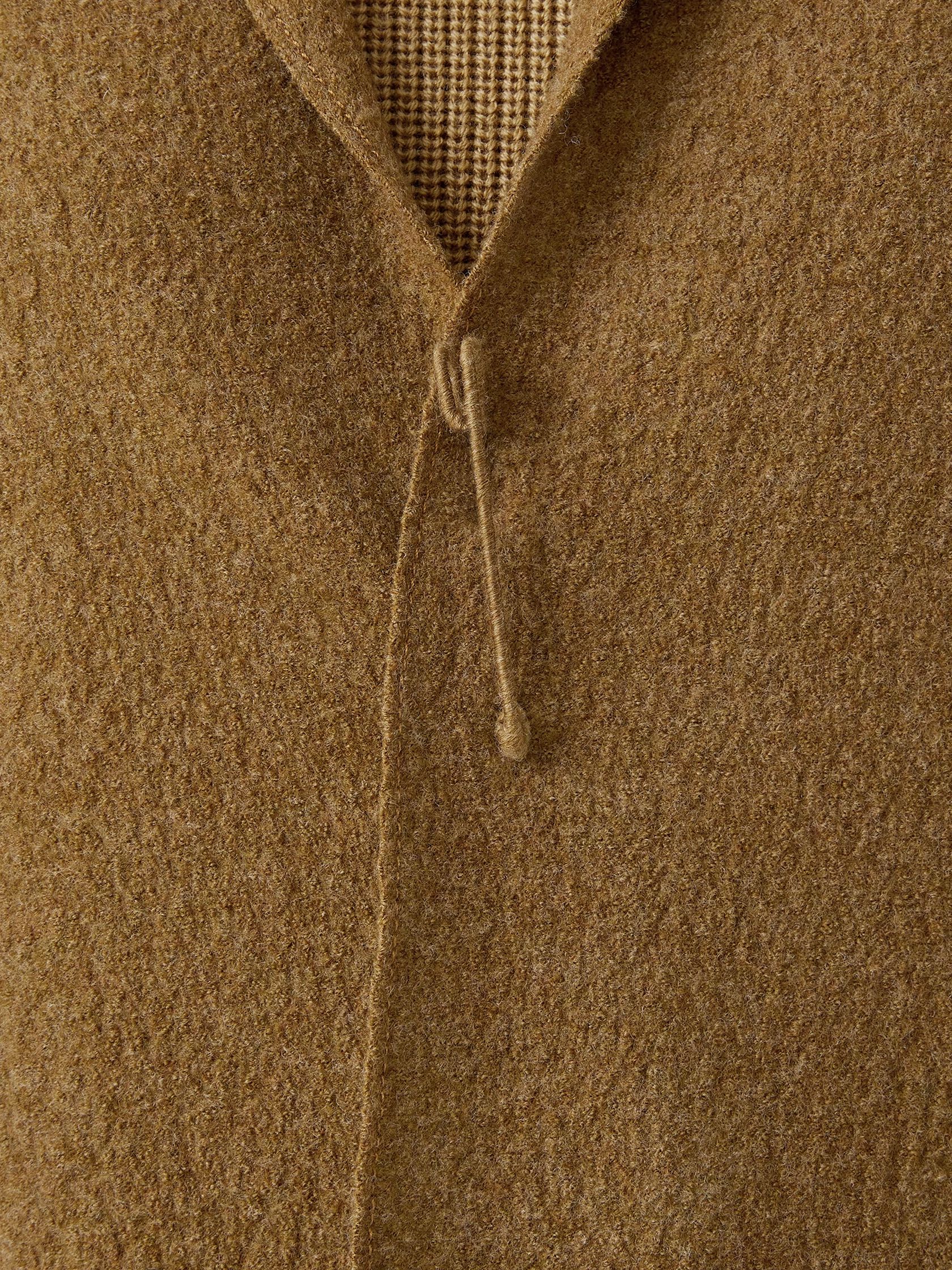 Lightweight Boiled Wool Long Vest in Responsible Wool