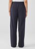 Pima Cotton Stretch Jersey Wide-Leg Pant