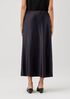 Stretch Silk Charmeuse Bias Skirt