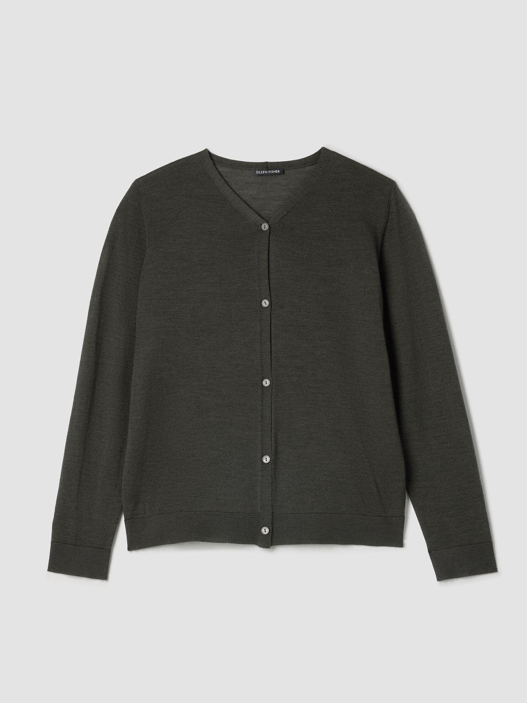 Superfine Merino Cardigan in Regenerative Wool