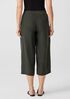 Washed Silk Habutai Wide-Leg Pant
