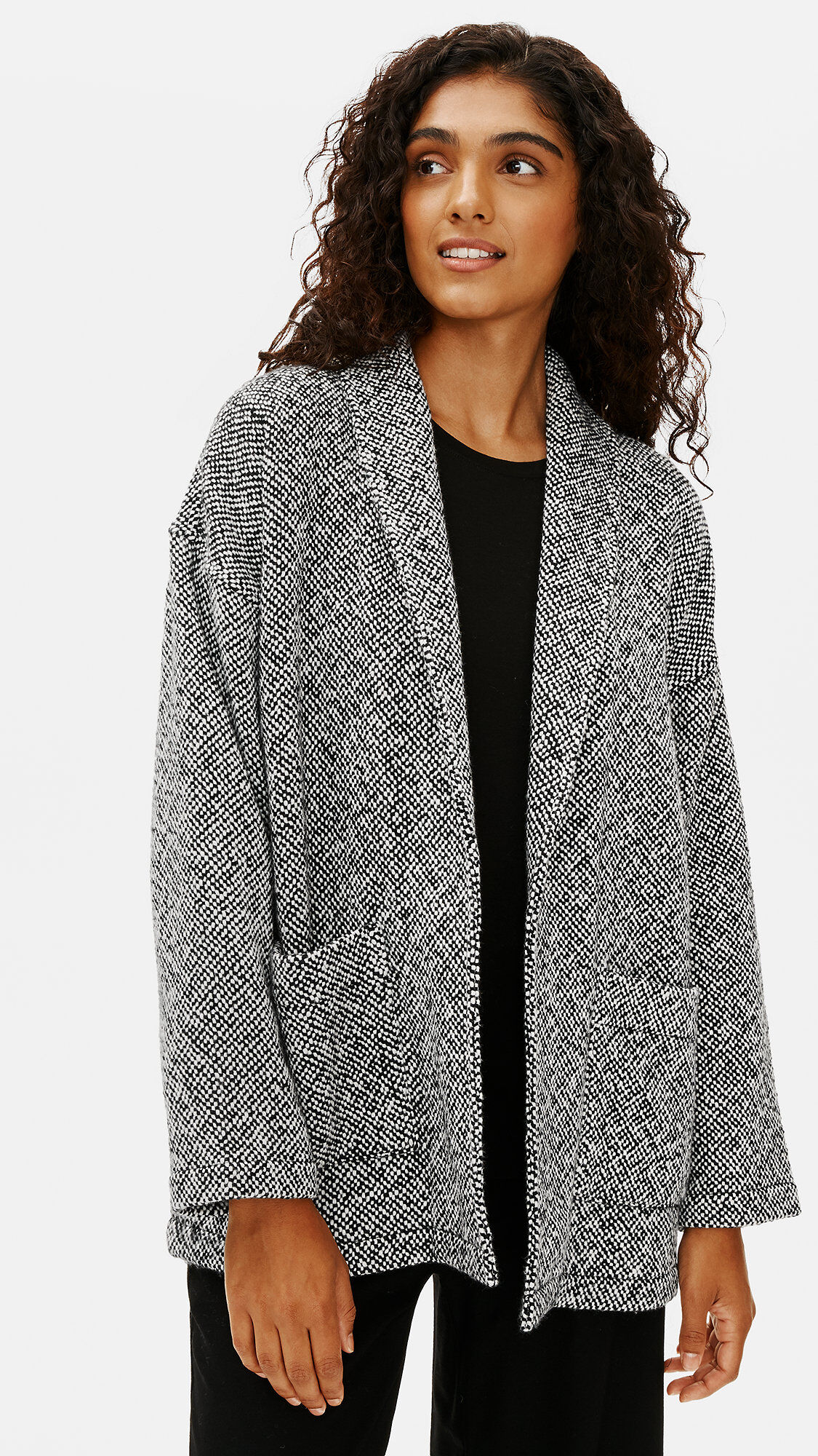 Handwoven Peruvian Organic Cotton Jacket | EILEEN FISHER