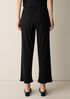 Textured Stretch Rib Wide-Leg Pant
