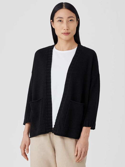 Organic Linen Cotton Cardigan | EILEEN FISHER