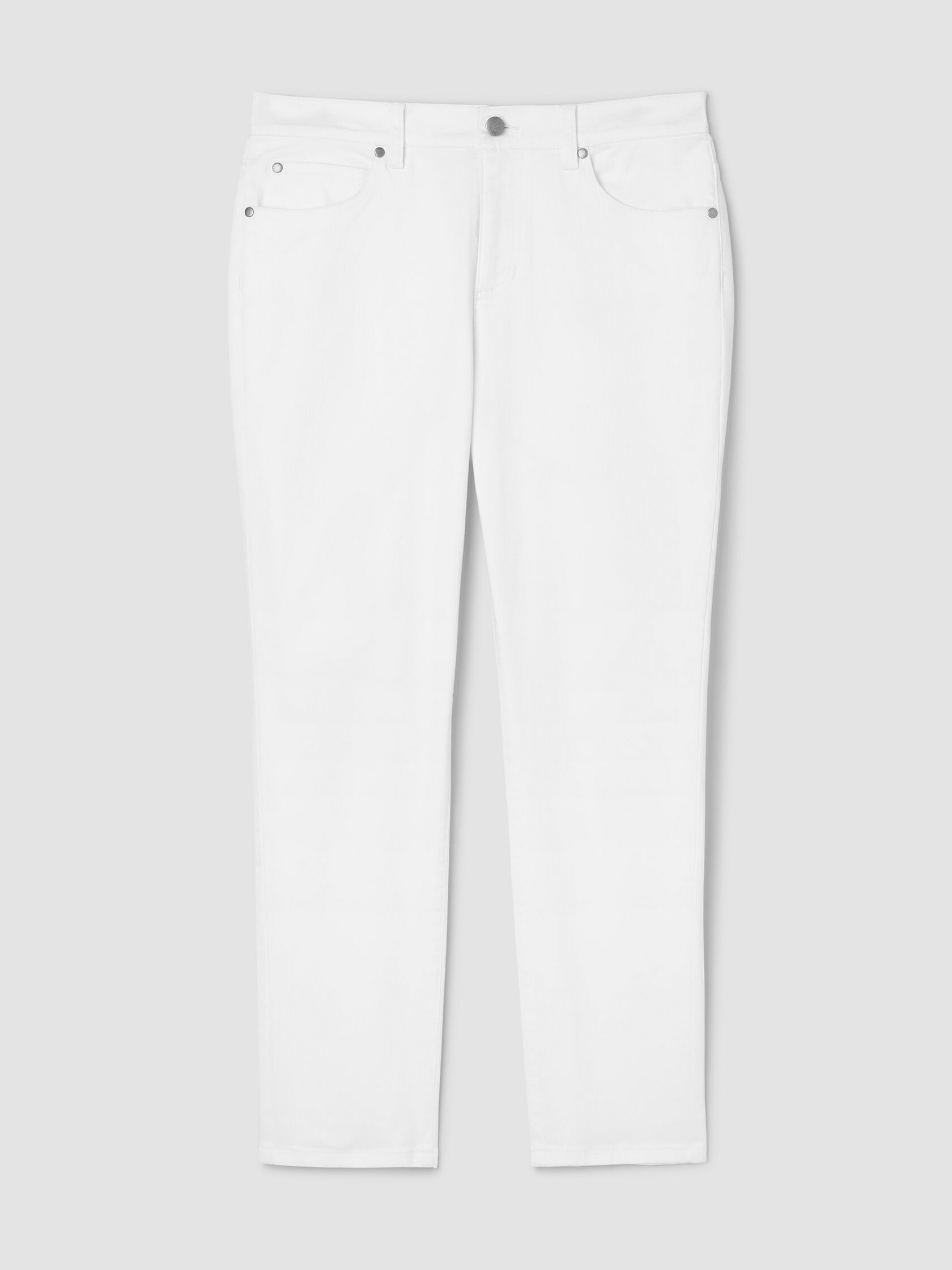 Garment-Dyed Organic Cotton Denim Slim Jean