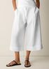 Organic Linen Pleated Wide-Leg Trouser Pant