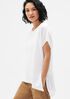 Organic Cotton Rib Stretch Bateau Neck Top