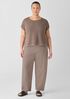 Washable Stretch Crepe Lantern Pant