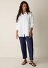 Cotton Blend Ponte Straight Pant