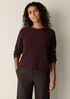 Organic Cotton Chenille Crew Neck Top