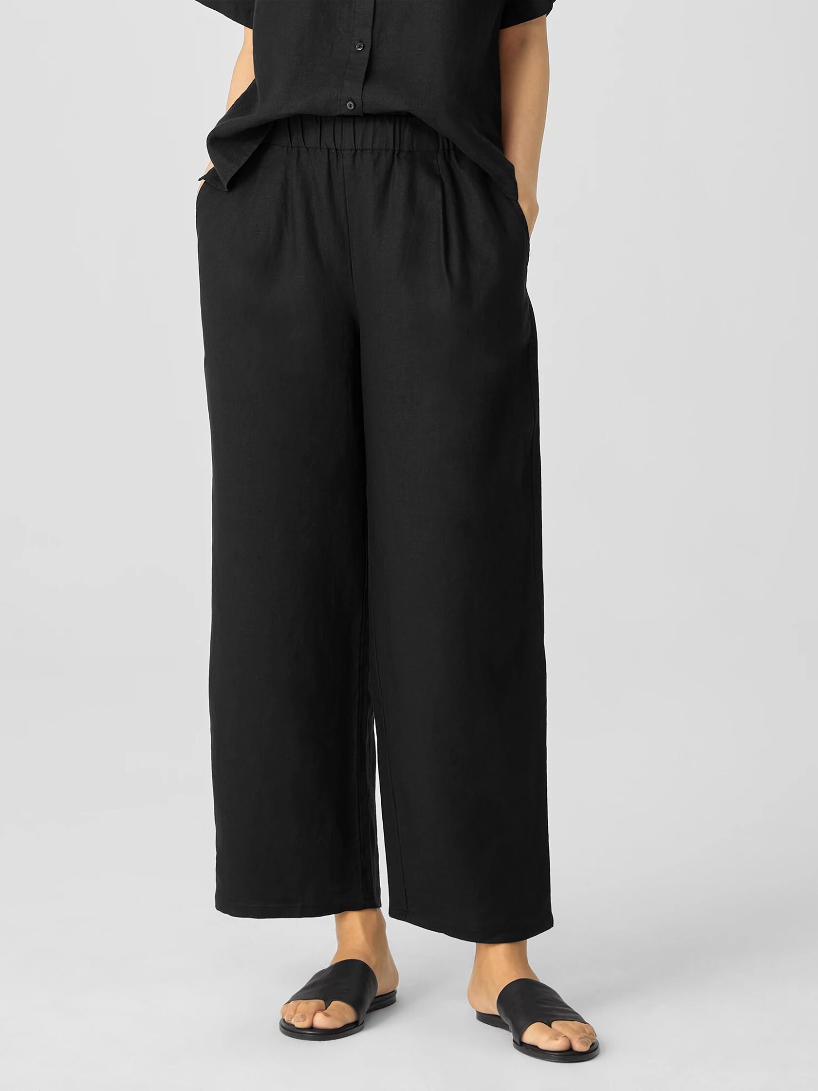 Organic Linen Straight Pant