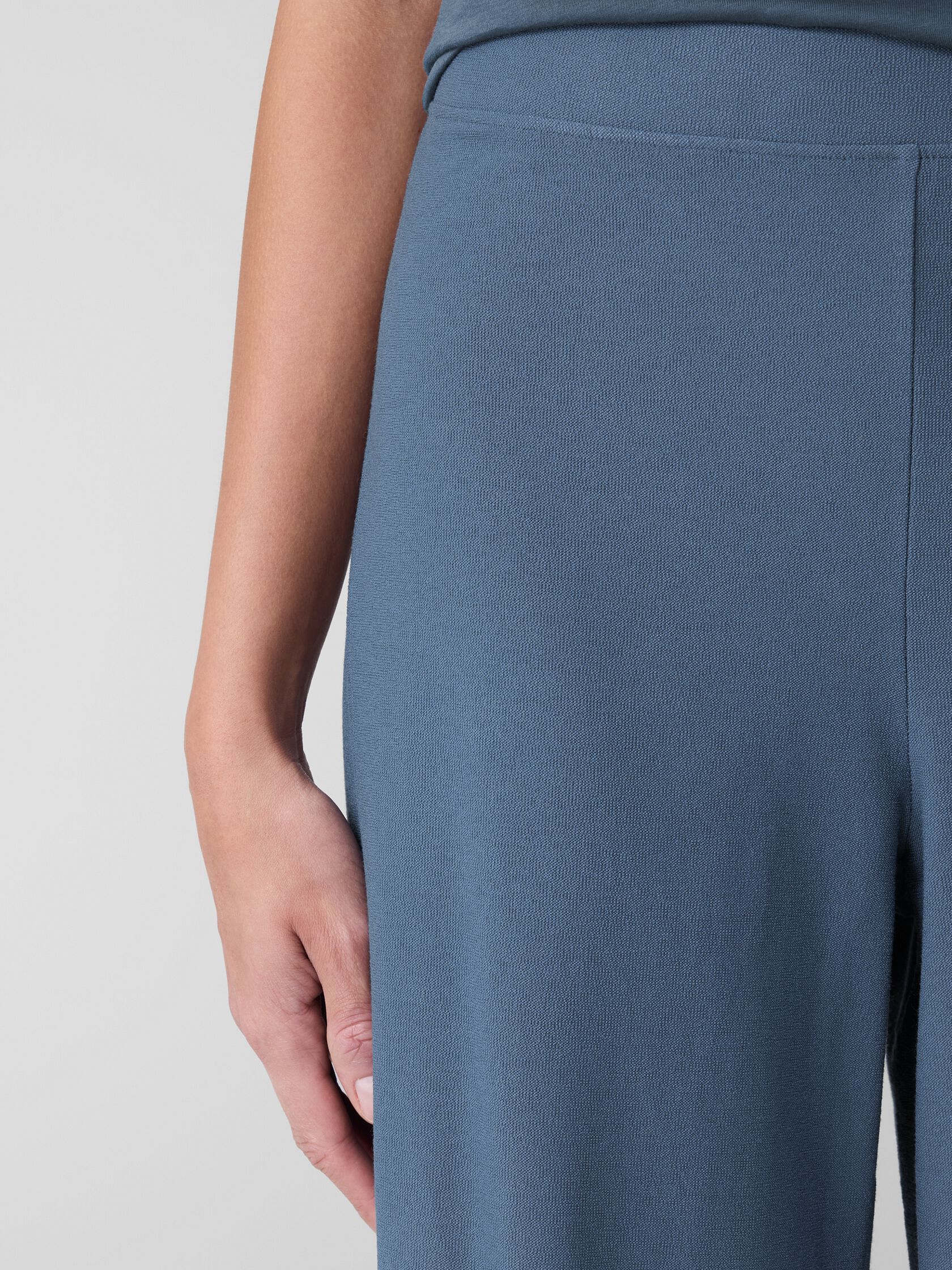 Washable Stretch Crepe Lantern Pant