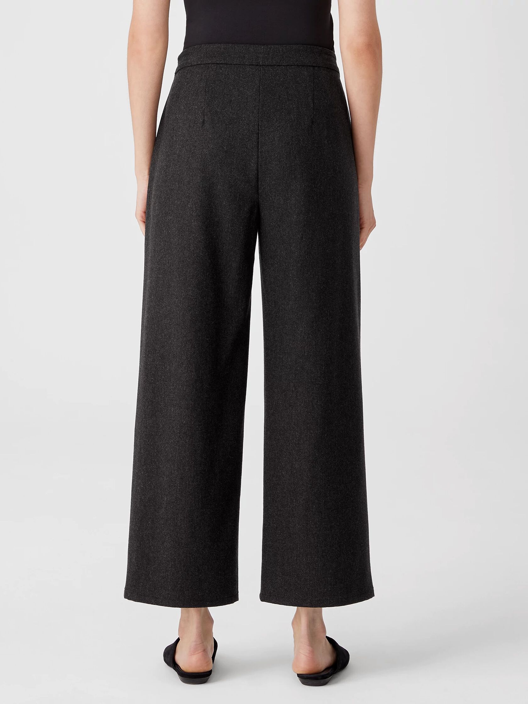 Soft Wool Flannel Straight Pant