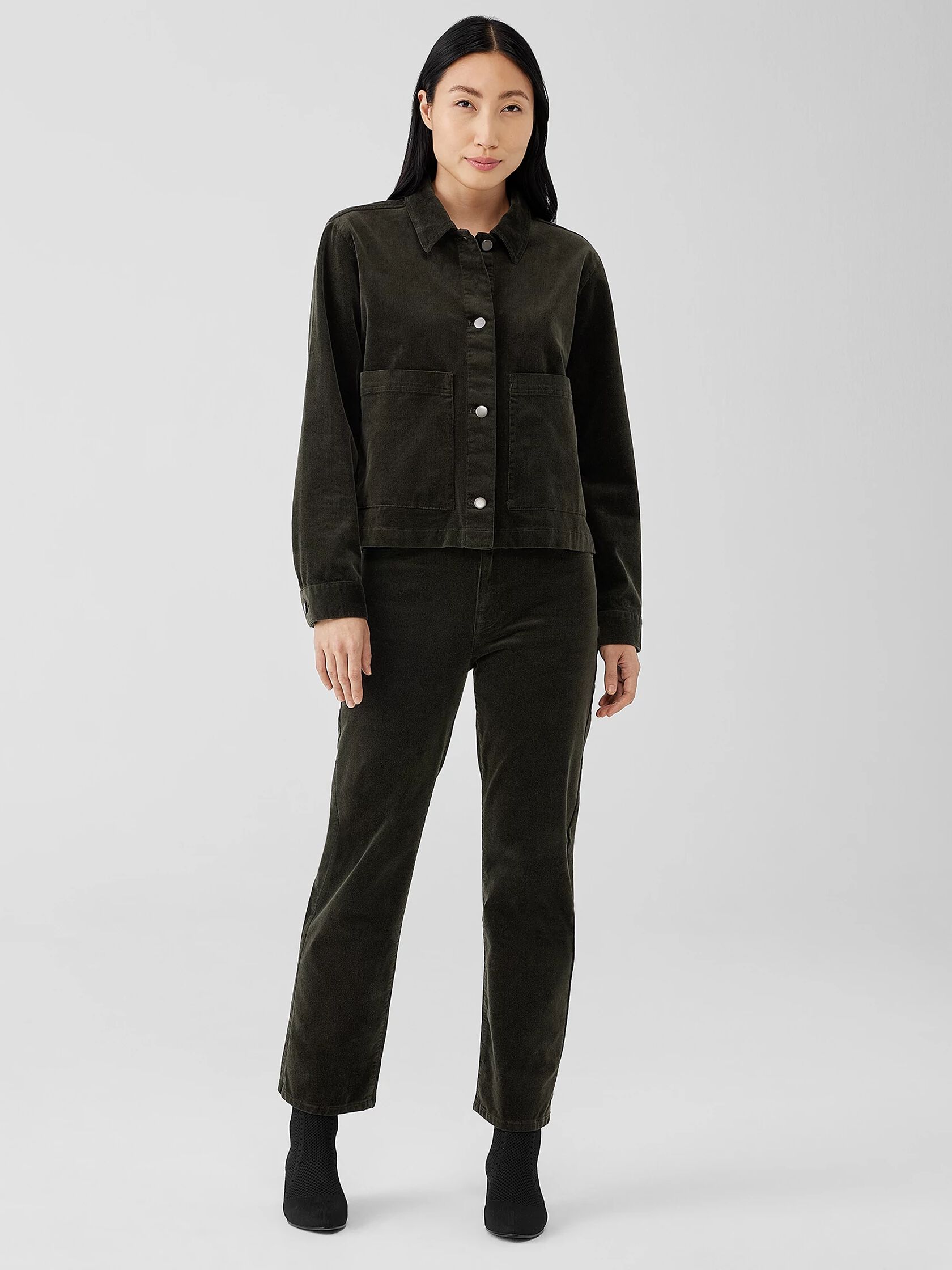 Organic Cotton Stretch Corduroy Jacket