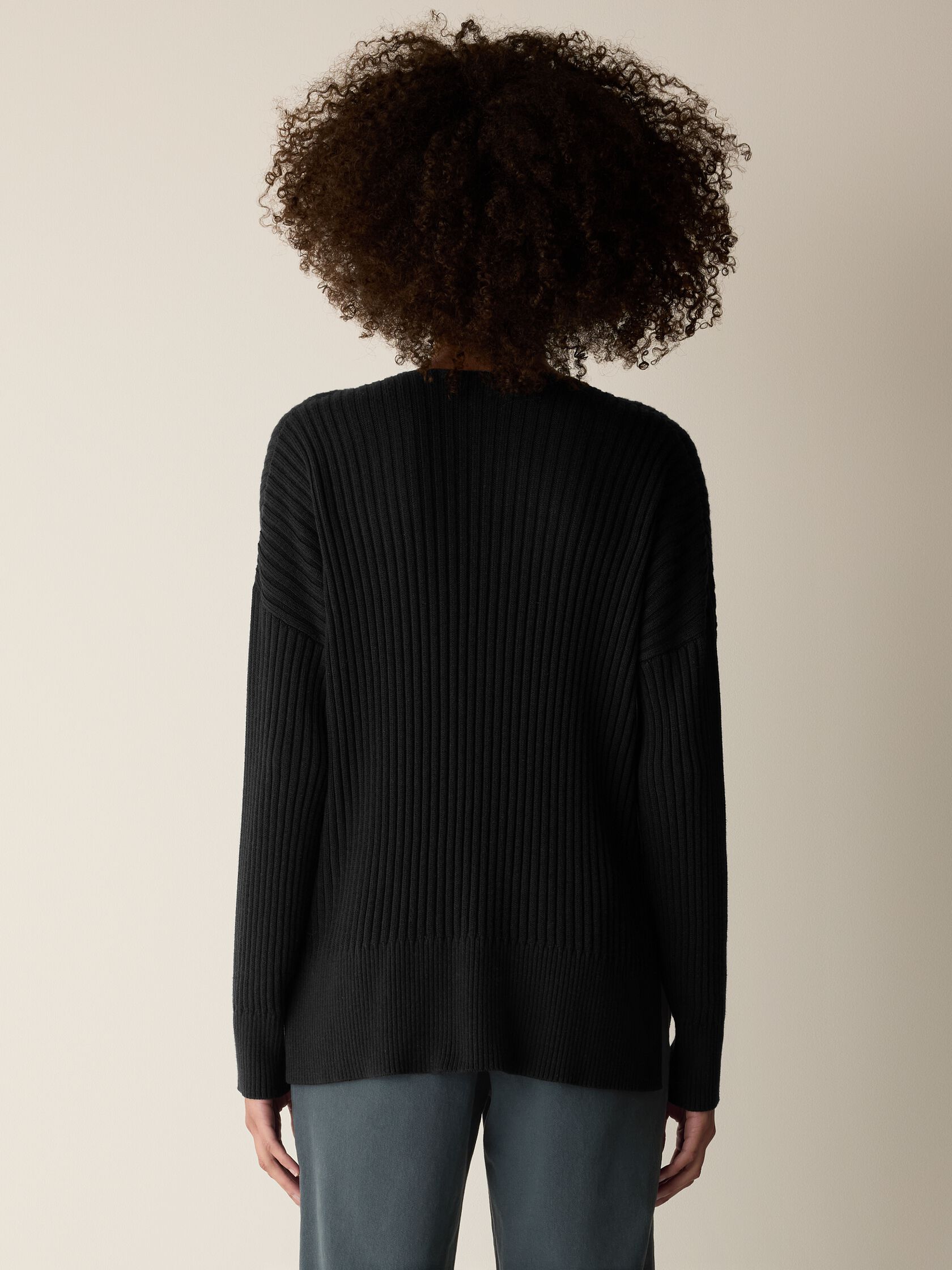 Peruvian Cotton Blend V-Neck Top