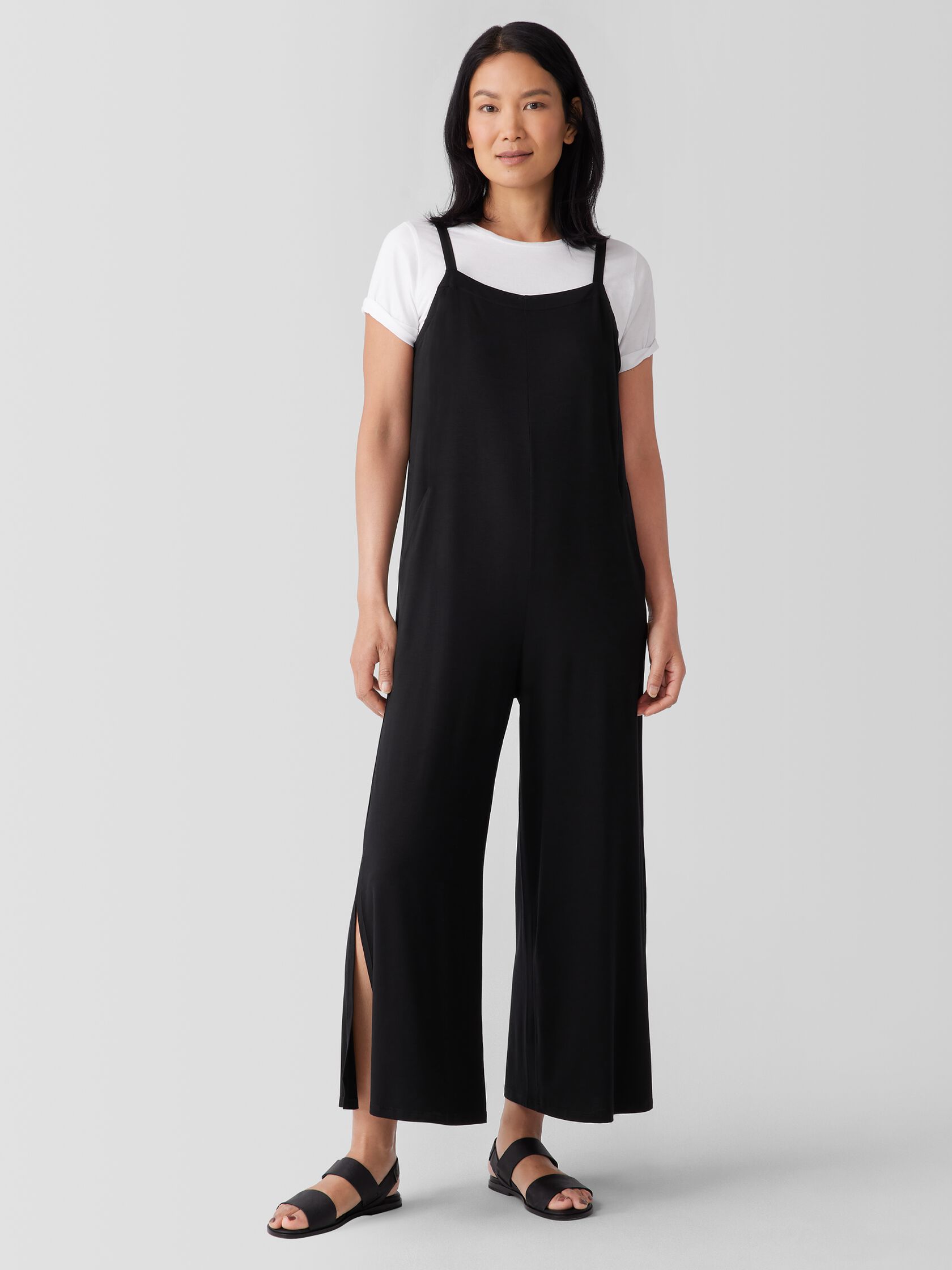 Fine Jersey Square Neck Jumpsuit