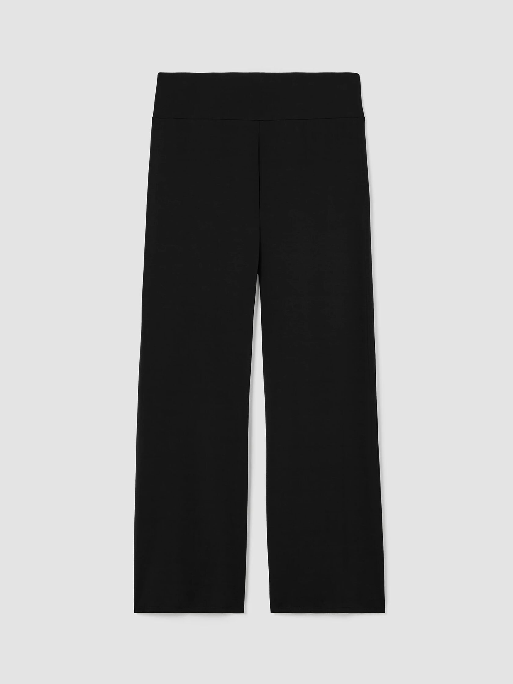 Stretch Jersey Knit Wide-Leg Pant