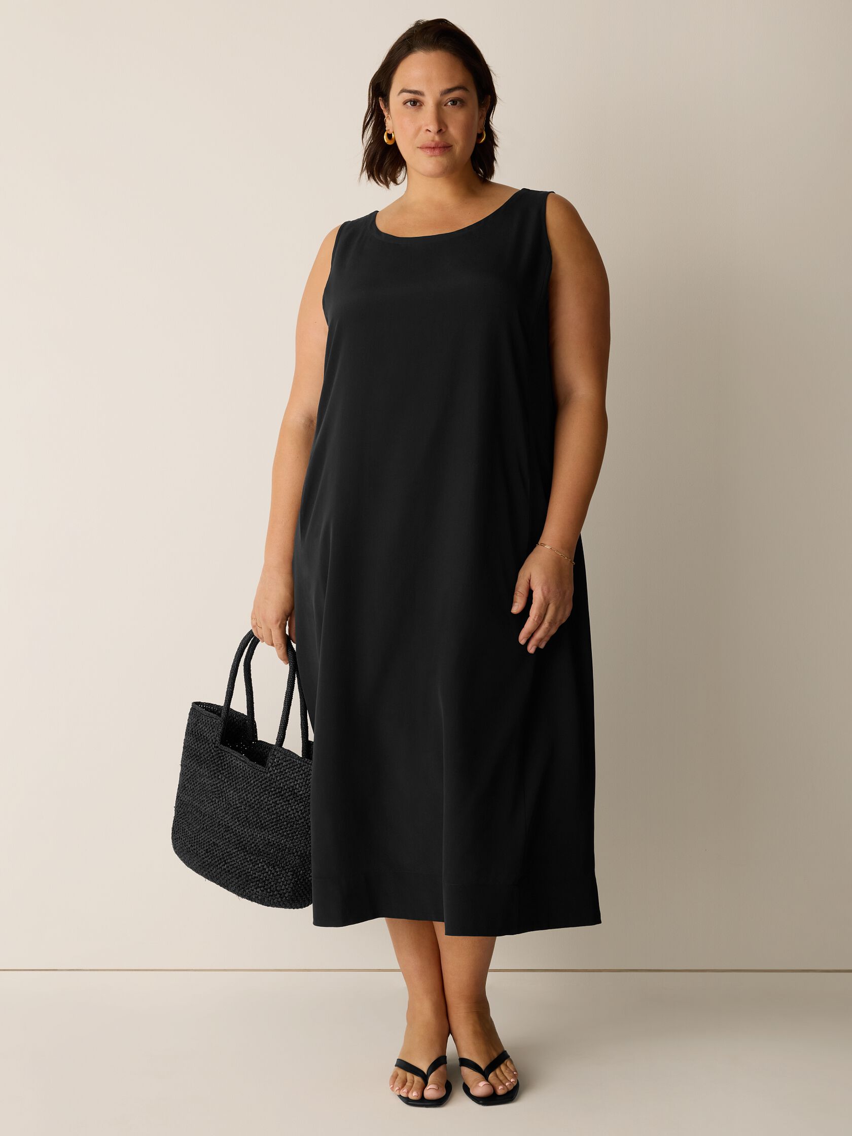 Silk Crepe de Chine Easy Dress