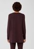 Cozy Brushed Terry Hug Jewel Neck Top