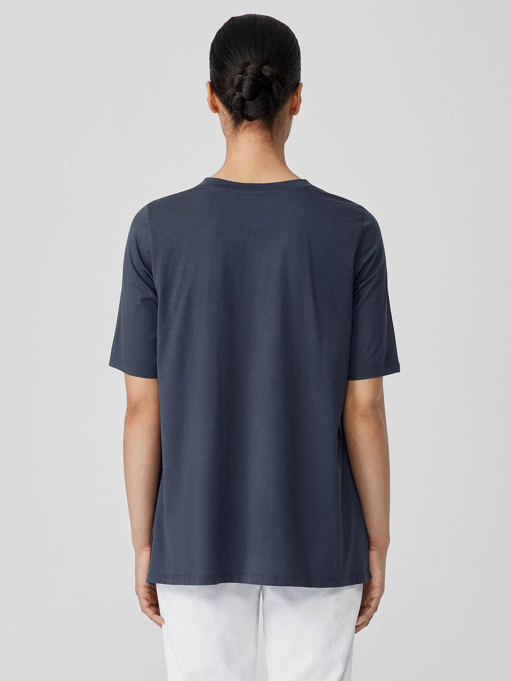 Organic Pima Cotton Jersey Long Tee