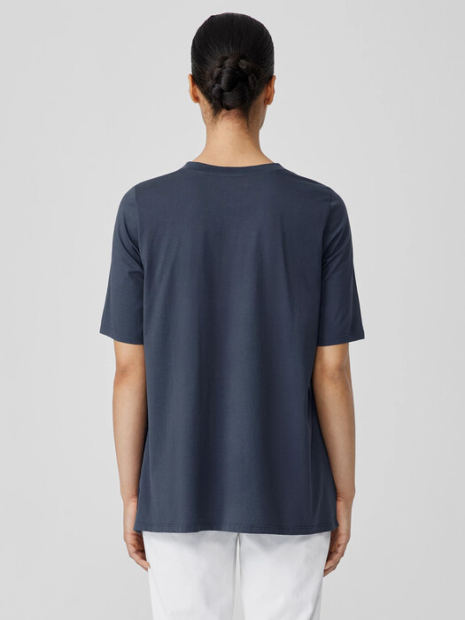 Organic Pima Cotton Jersey Long Tee