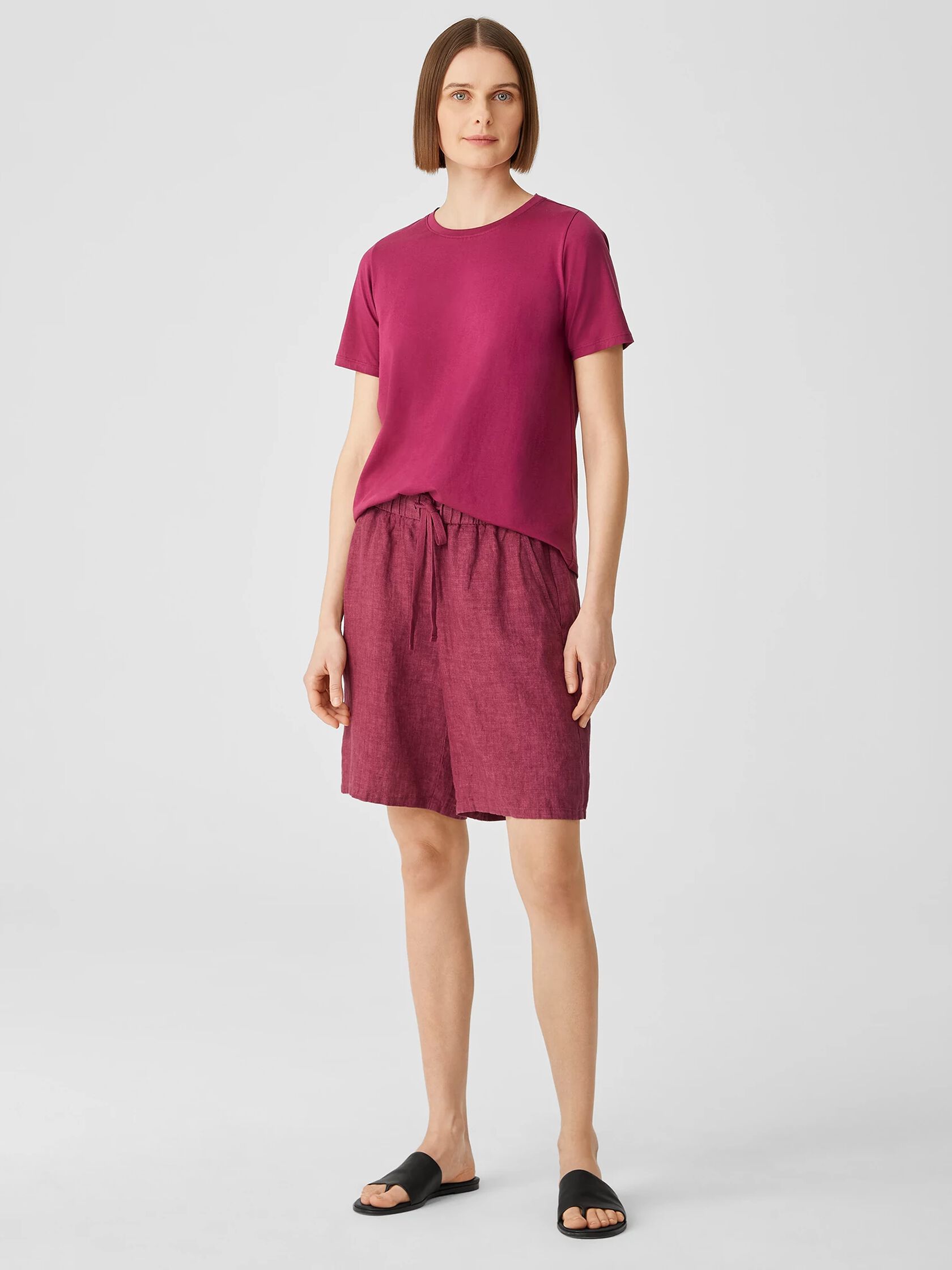 Organic Pima Cotton Jersey Round Neck Tee