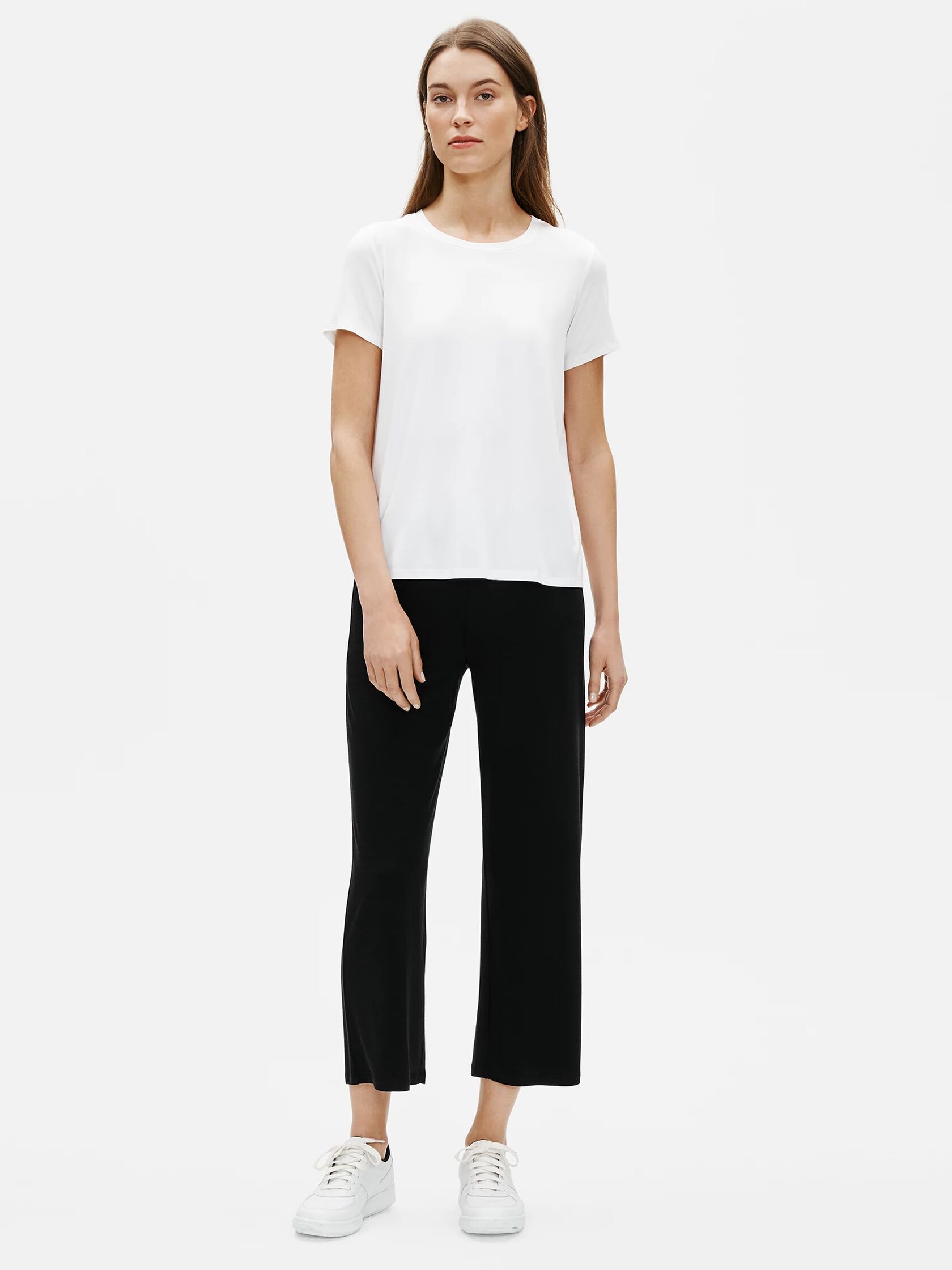 Fine Jersey Straight Cropped Pant