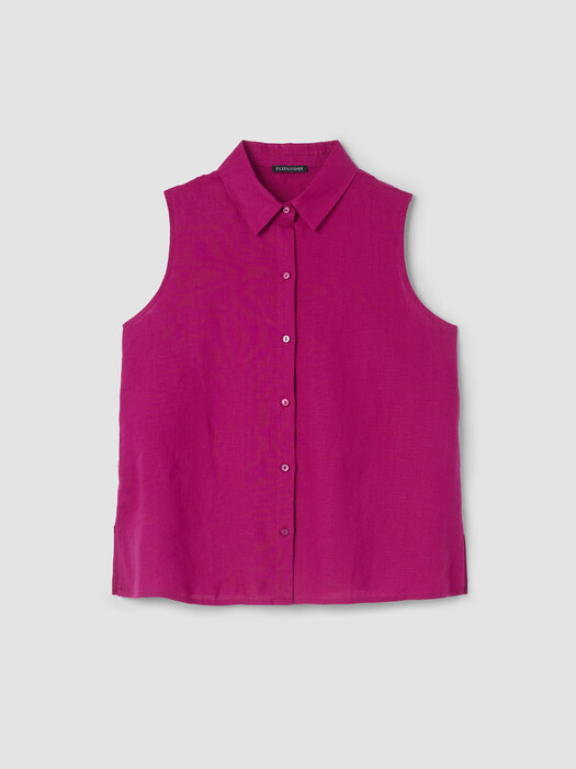 Organic Handkerchief Linen Sleeveless Shirt