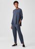 Cozy Brushed Terry Slouchy Pant