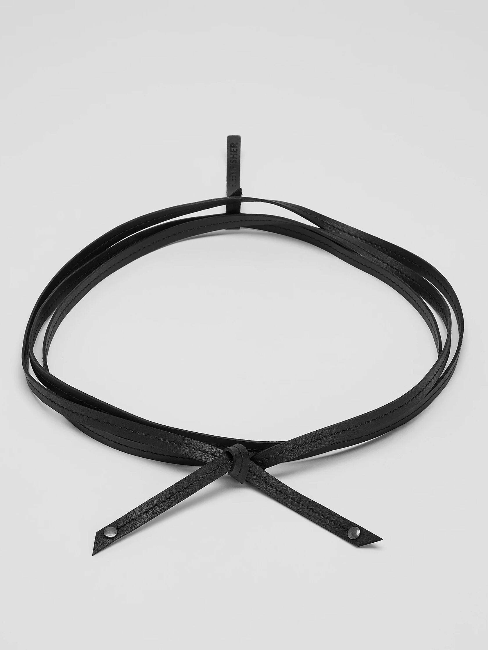 Buttery Leather Skinny Wrap Belt