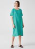 Washed Organic Linen Delave Dress