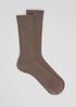 Cotton Ribbed Trouser Sock