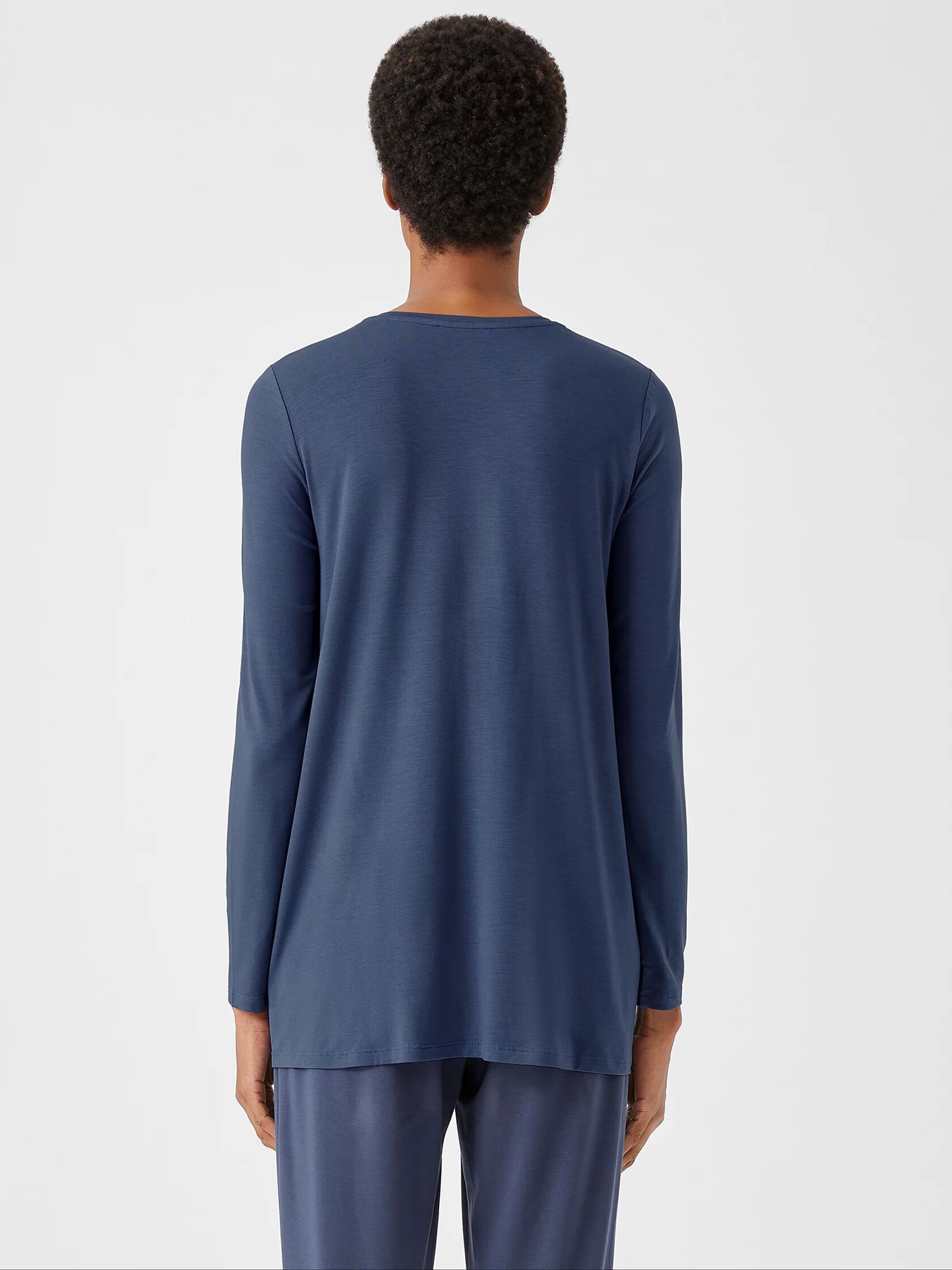 Fine Jersey Crew Neck Top