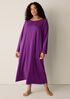 Organic Cotton Interlock Bateau Neck Sleep Dress