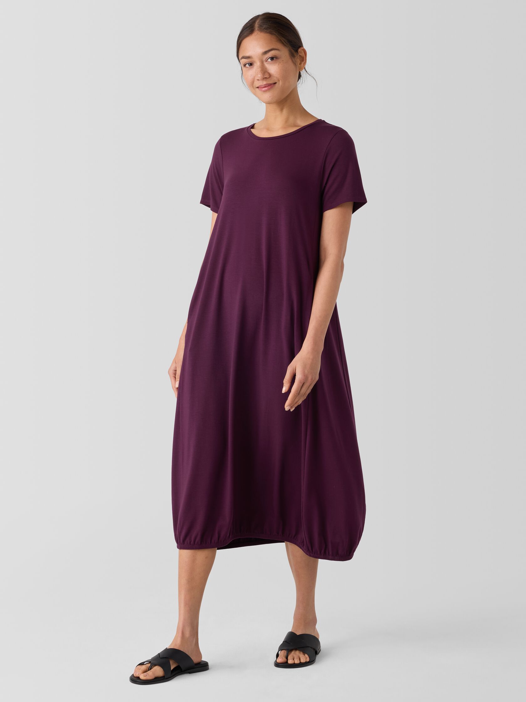 Fine Jersey Lantern Dress