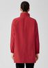 Light Cotton Nylon Stand Collar Long Coat