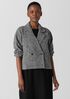 Organic Cotton Tweed Short Blazer