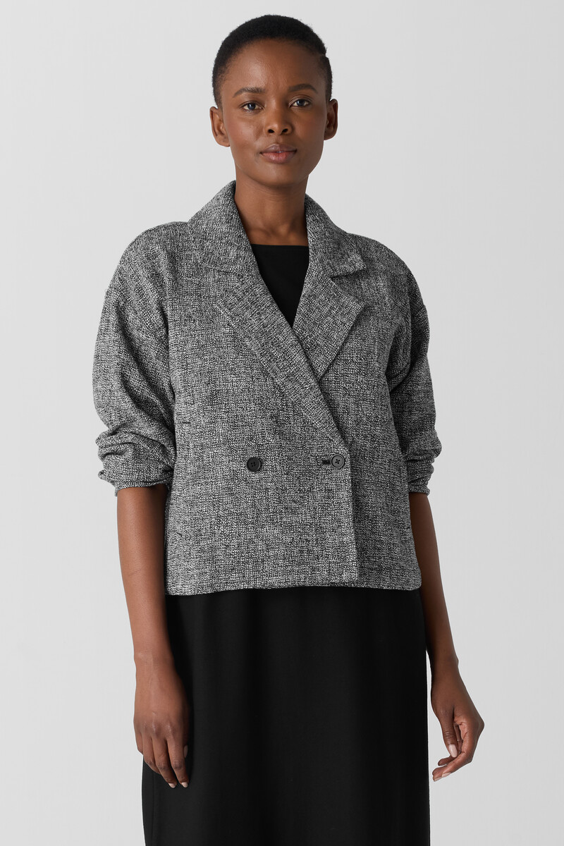 Organic Cotton Tweed Short Blazer Organic Cotton Tweed Short Blazer