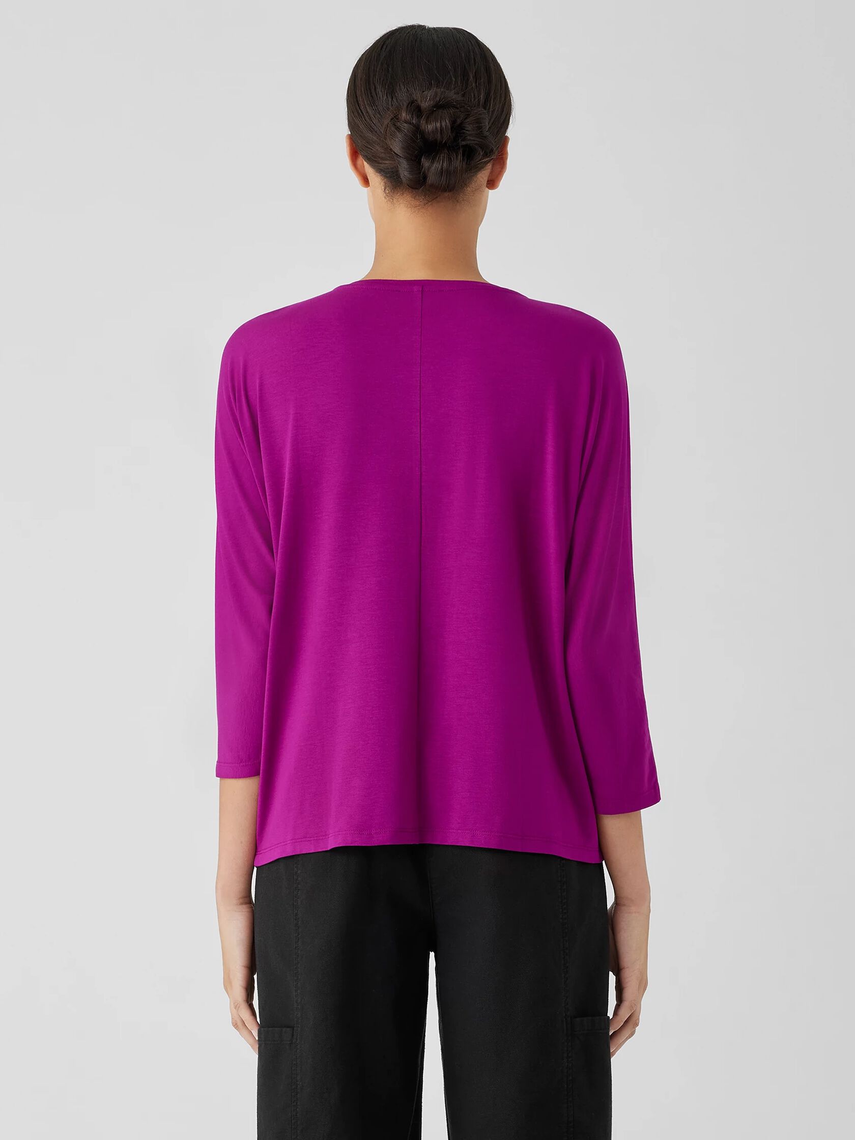 Fine Jersey Dolman-Sleeve Top