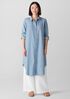 Airy Organic Cotton Twill Shirtdress