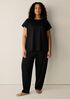 Organic Cotton Interlock Lantern Sleep Pant