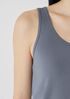 Stretch Silk Jersey Scoop Neck Tank