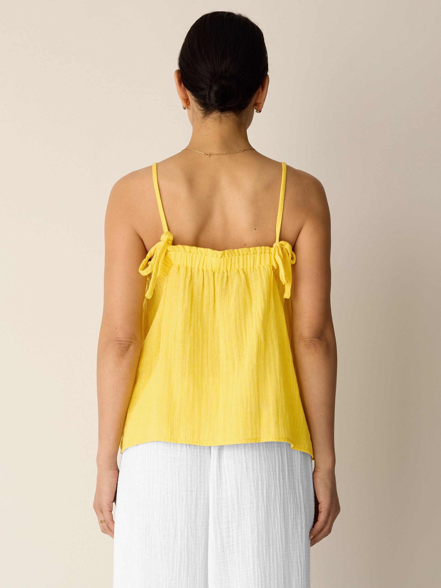 Striped Organic Cotton Gauze Cami