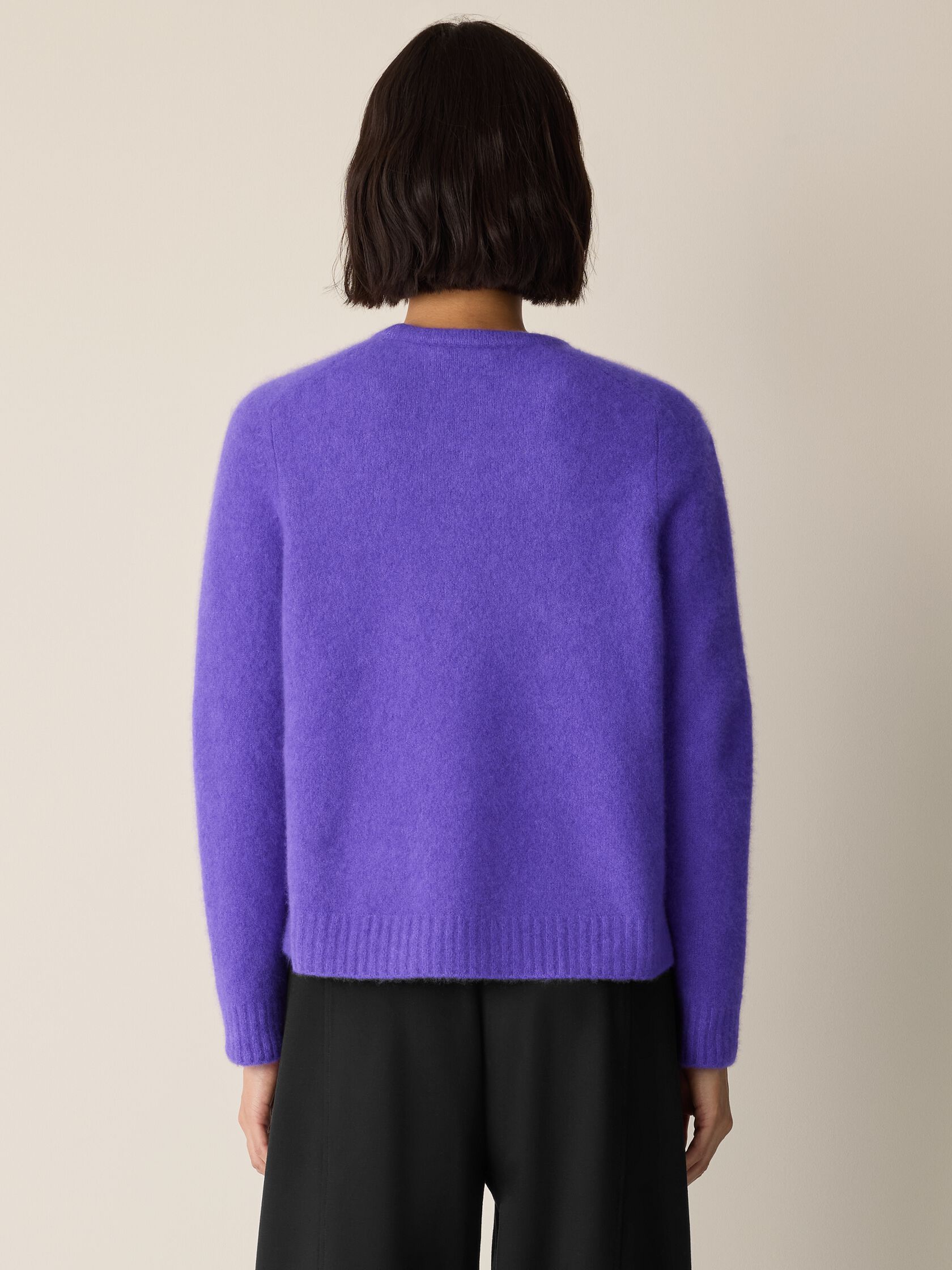 Cashmere Silk Boucle Bliss Crew Neck Top
