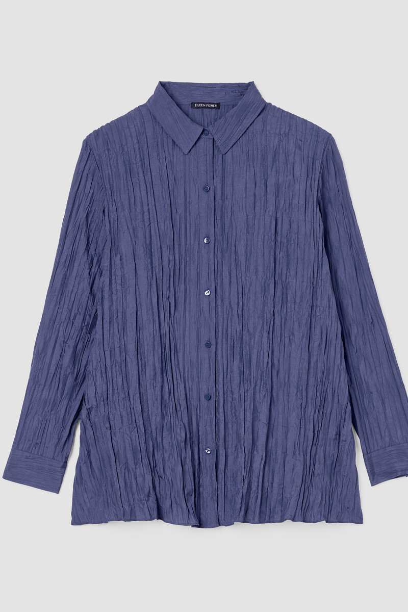 Crushed Silk Classic Collar Shirt Crushed Silk Classic Collar Shirt