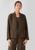 Organic Linen High Collar Jacket