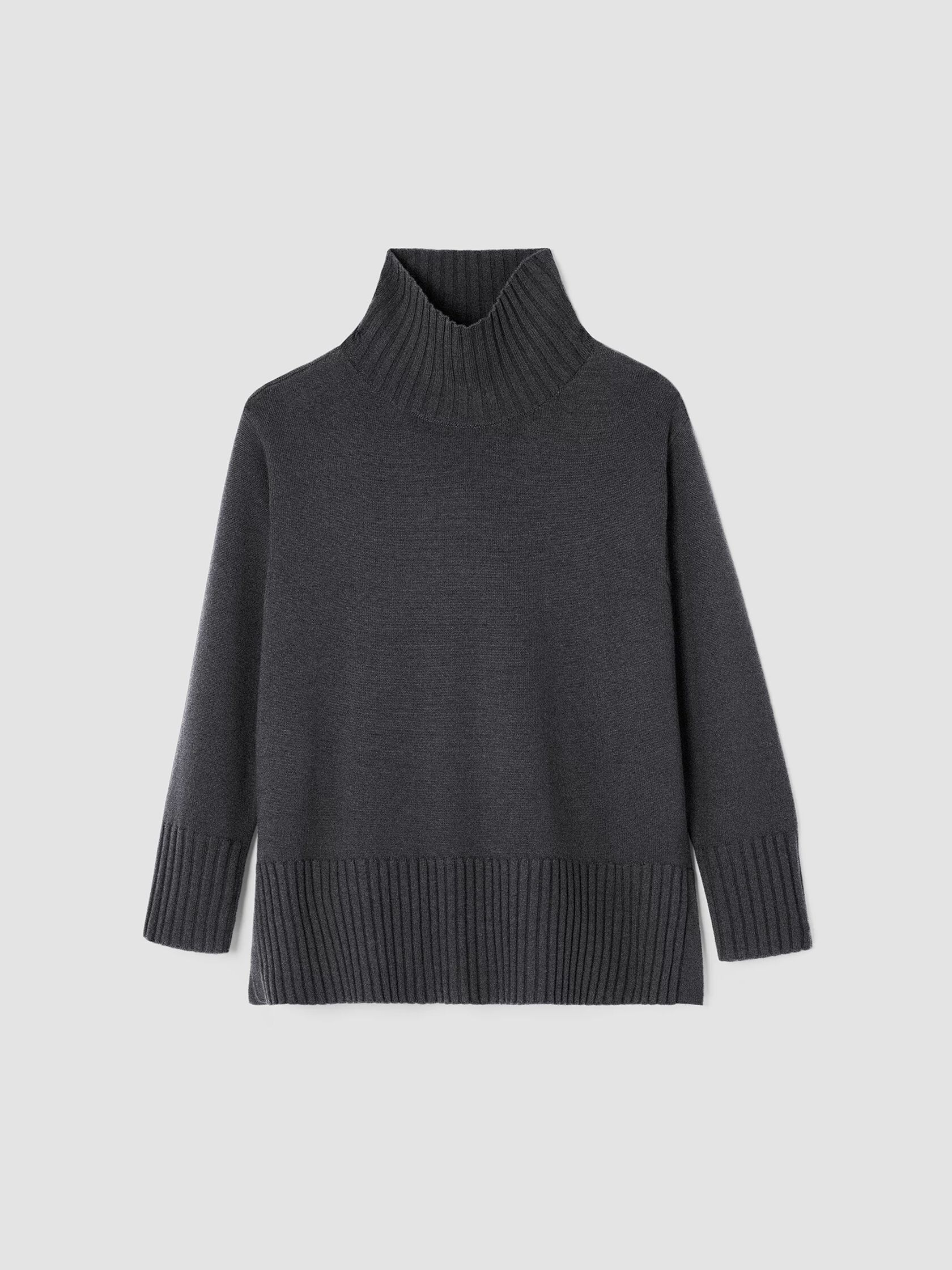 Merino Jersey Turtleneck in Regenerative Wool